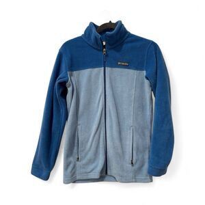 Columbia Unisex Youth L Blue Granite Mountain Fleece Jacket